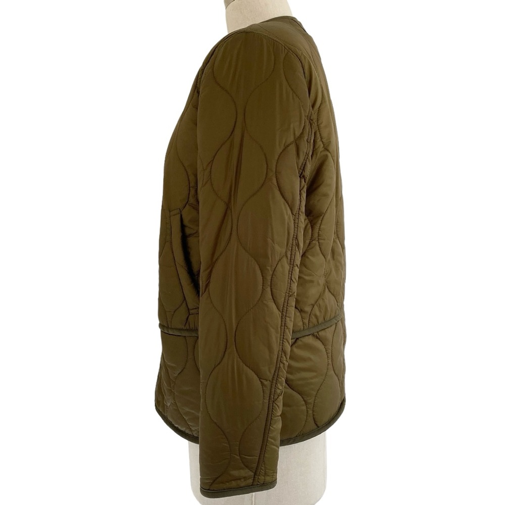 Mother The Lining Jacket Quilted Nylon & Faux Fur Reversible Button-Up Jacket - Picture 5 of 10